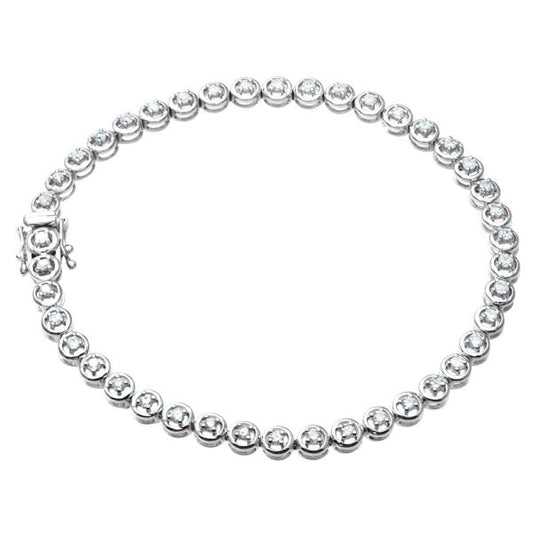 1.00ct Dia, W/G Bracelet APPRO