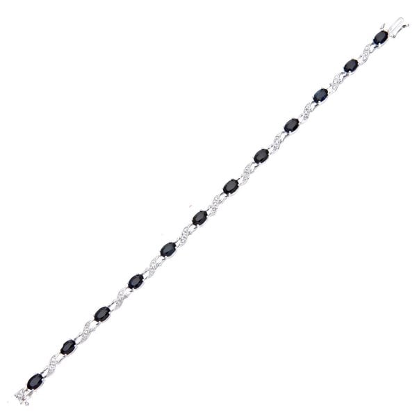 0.15ct Diamond, Sapphire Bracelet