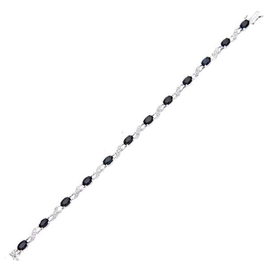 0.15ct Diamond, Sapphire Bracelet