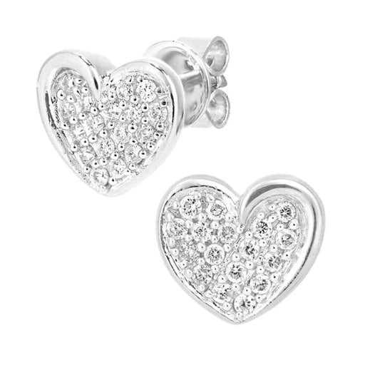 0.20ct Diamond Heart Earrings