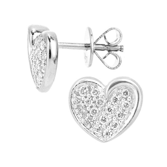 0.20ct Diamond Heart Earrings