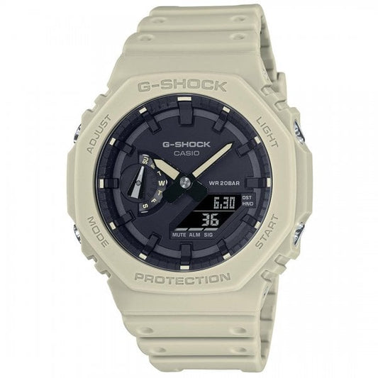 Octagon Series Beige Wristwatch