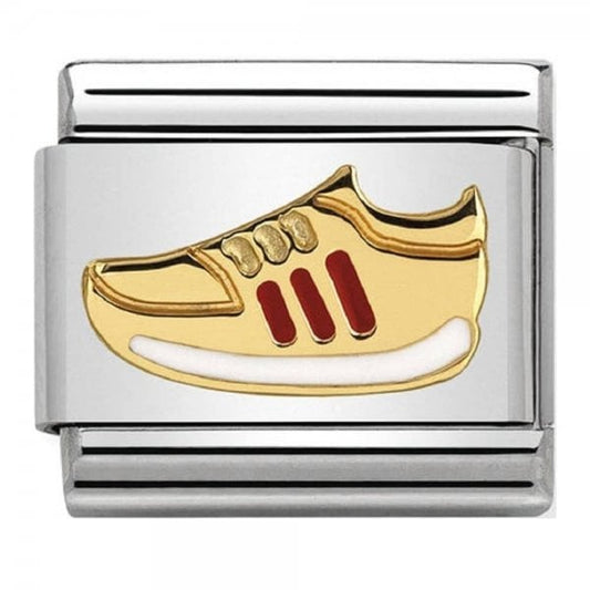 Gold and Red Sneakers Charm