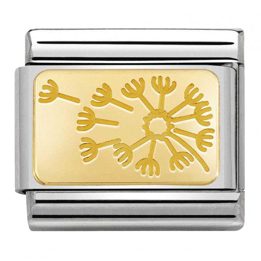 Gold Dandelion Charm
