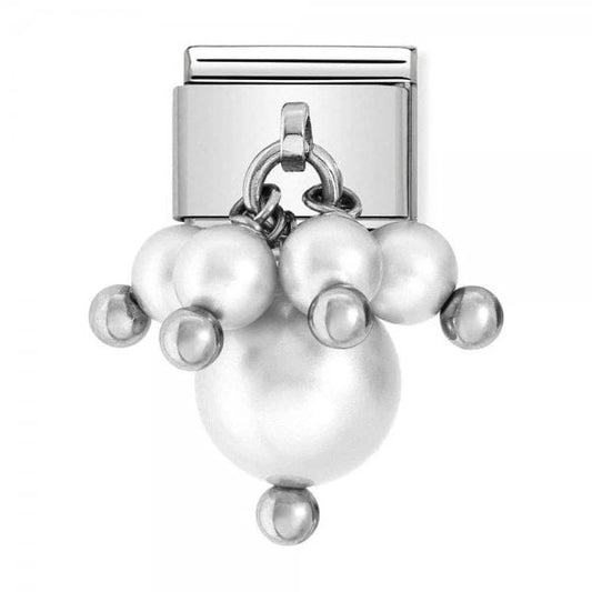 Silver Pearl Charm