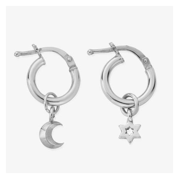 Wisdom & Guidance Small Silver Hoop Earrings