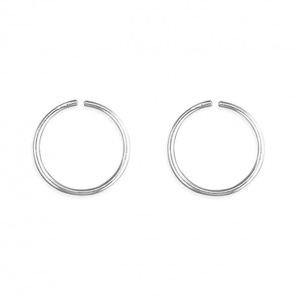 SIL.NOSE STUD: SMALL SLEEPER (PAIR)