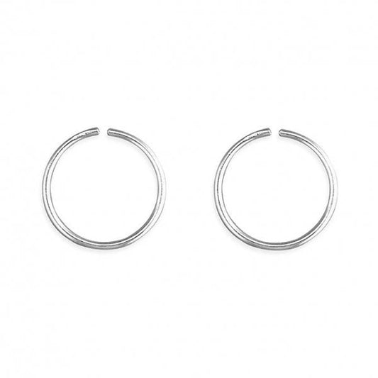 SIL.NOSE STUD: SMALL SLEEPER (PAIR)
