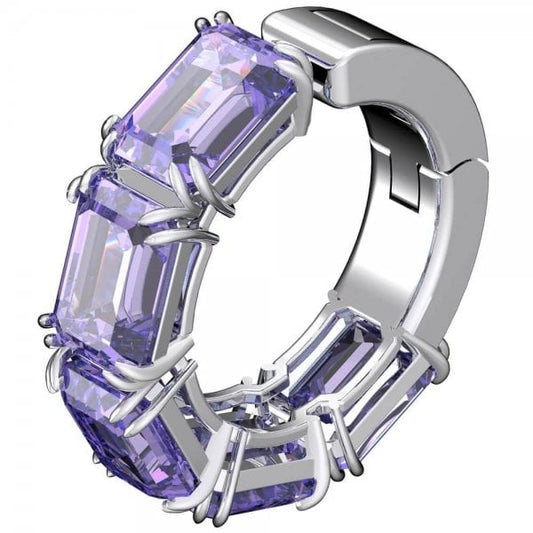 Millenia Purple Crystal Single Ear Cuff