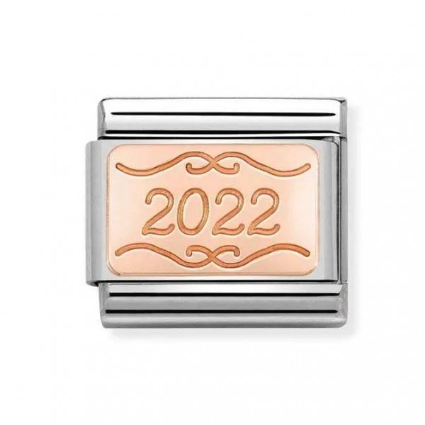 Composable Classic 2022 9CT Rose & Steel Charm