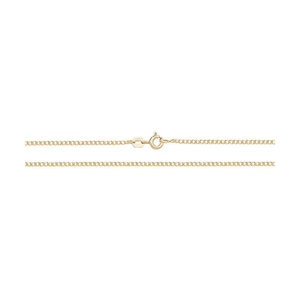 9CT YEL GOLD FLAT CURB CHAIN