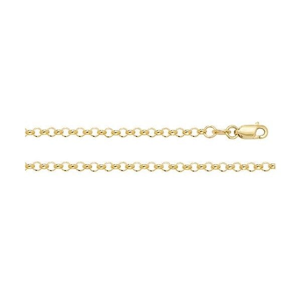 9CT YEL GOLD BELCHER CHAIN