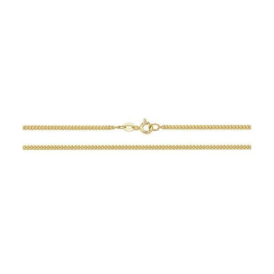 9CT YEL GOLD CLOSE CURB CHAIN