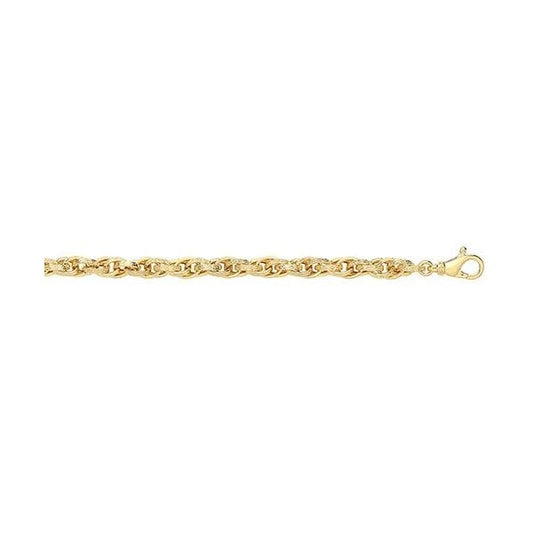 9CT YEL GOLD LADIES' POW HOLLOW CHAIN