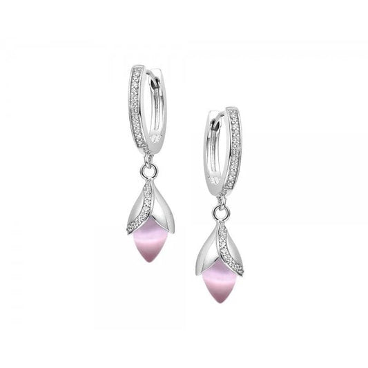 Magnolia Huggie Earrings