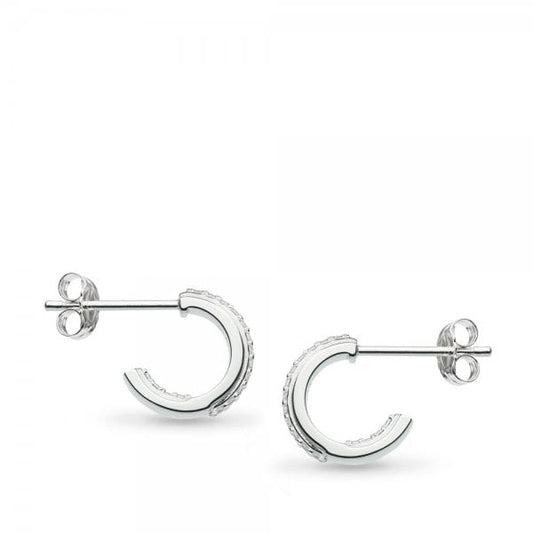 Revival Eclipse Lux Pavé Mini Semi Hoop Studs