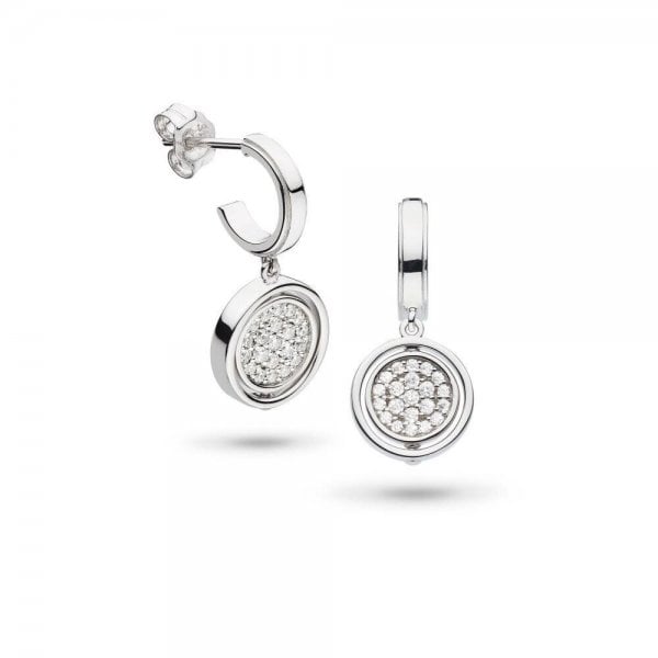 Revival Eclipse Lux Pave CZ Spinning Drop Earrings