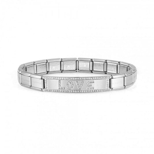 Trendsetter New York Steel Love CZ Bracelet