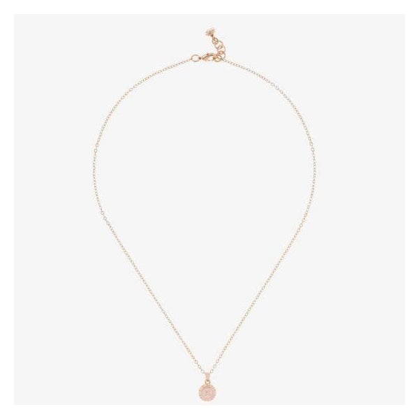 Elvina Rose Gold Finish Pink Enamel Mini Button