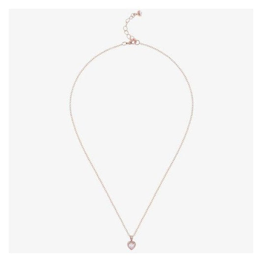 Hannela Rose Gold Finish Crystal Heart Pendant