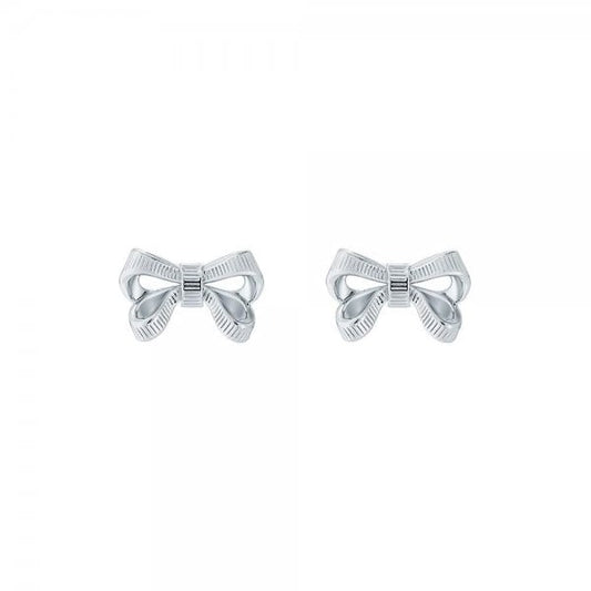 Pollay Silver Bow Stud Earrings