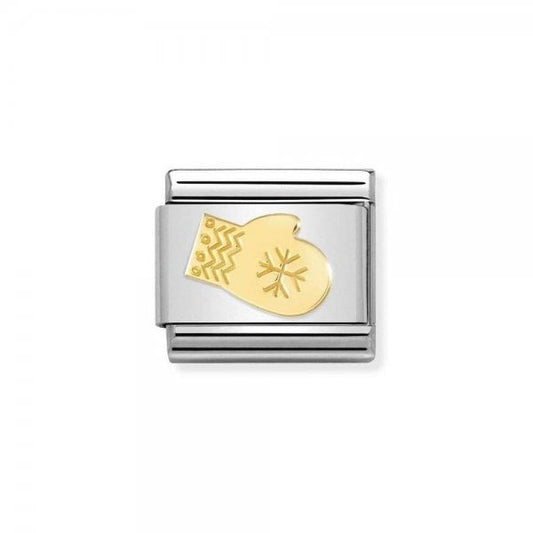 Gold Snowflake Glove Charm