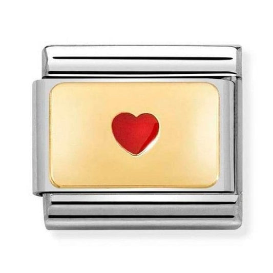 Gold Plates Small Heart Charm