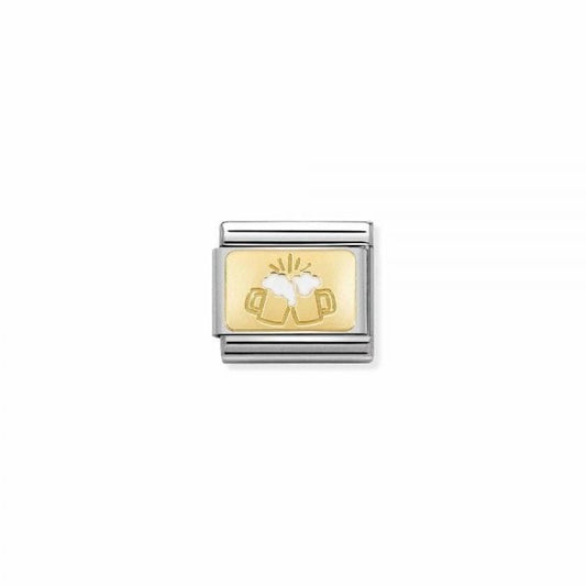 Gold Toast with Beer Charm