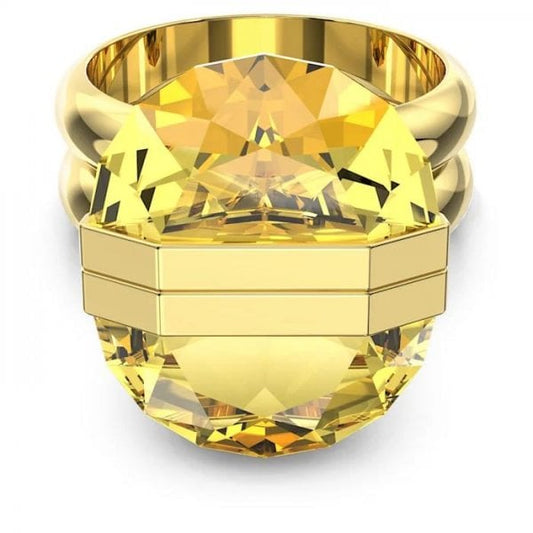 Lucent ring Magnetic, Yellow, Gold-tone plated