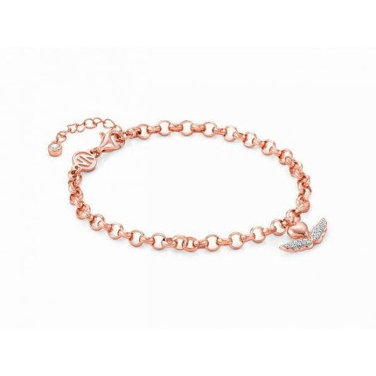 Sweetrock Rose Gold Plated Winged Heart Bracelet