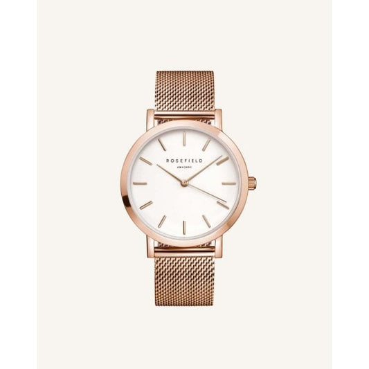 Mercer Rose Gold Mesh Ladies Watch