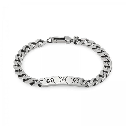 Ghost Sterling Silver Bar Bracelet 19cm