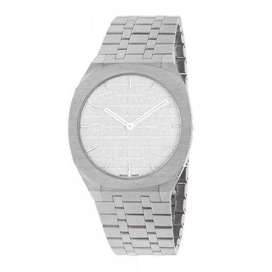 25H 39mm Silver Dial Bracelet Watch