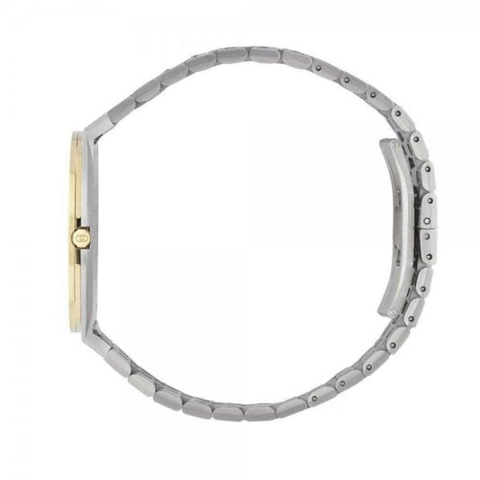 GUCCI 25H Steel and Gold PVD Watch