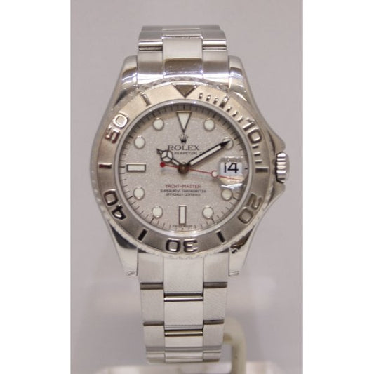 Midsize Stainless Steel and Platinum Yachtmaster.