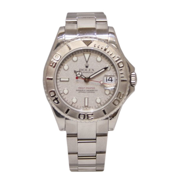 Midsize Steel and Platinum Yachtmaster 168622