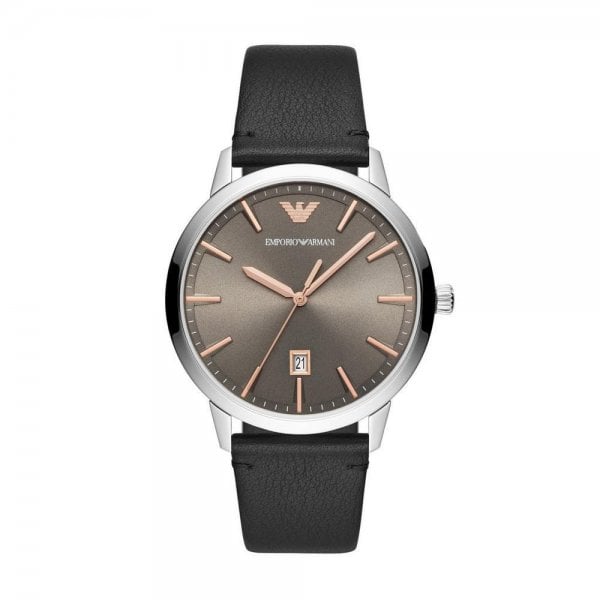 Men's Leather Strap Watch