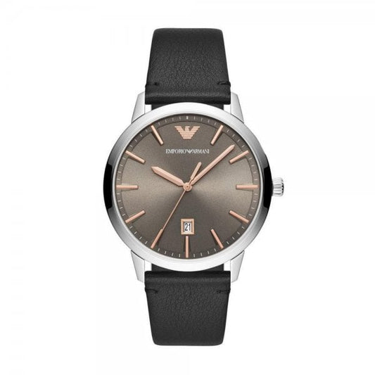 Men's Leather Strap Watch