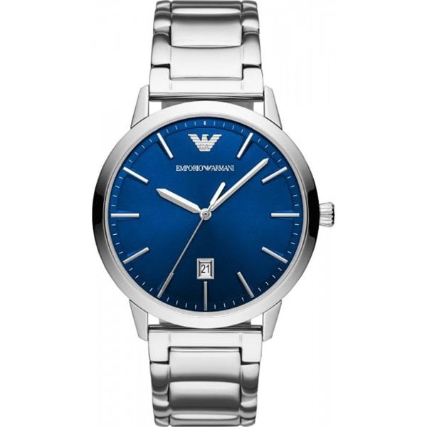 Stainless Steel Blue Dial Men's Watch