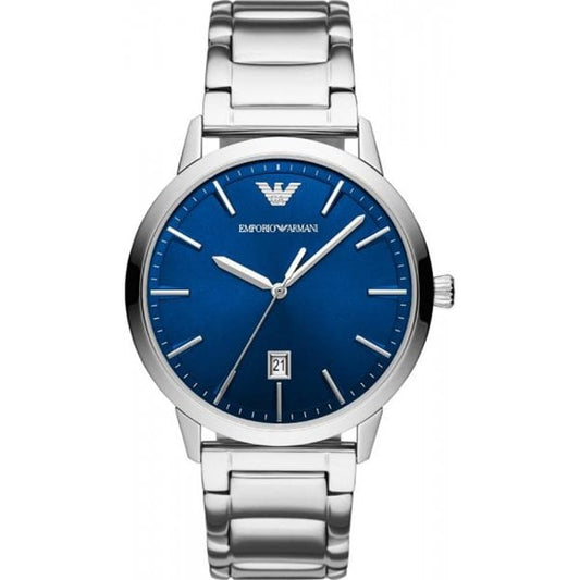 Stainless Steel Blue Dial Men's Watch