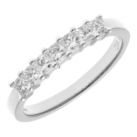 0.5ct Diamond, 18k White Gold, Eternity Ring - L