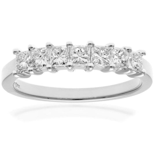 0.75ct Diamond, 18k White Gold, Eternity Ring - M