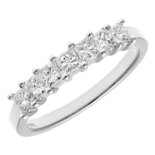 0.75ct Diamond, 18k White Gold, Eternity Ring - M