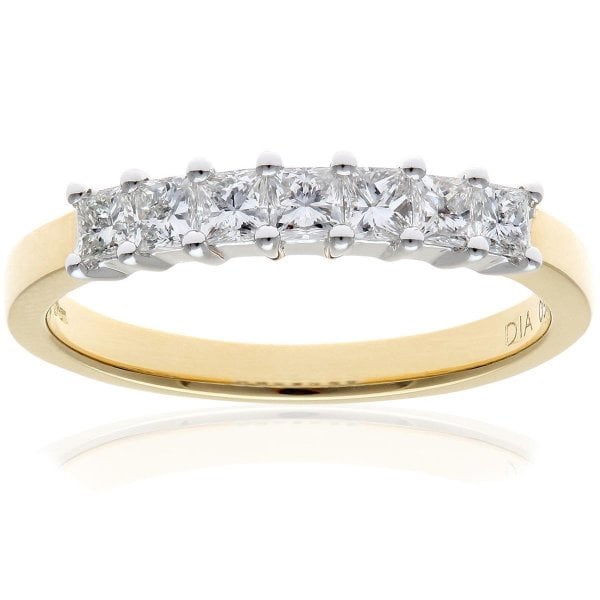 0.50ct Diamond, 18k Yellow Gold Eternity Ring - O