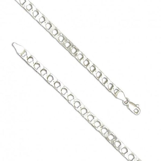 Sterling Silver Gents Necklace Chain - 51cm