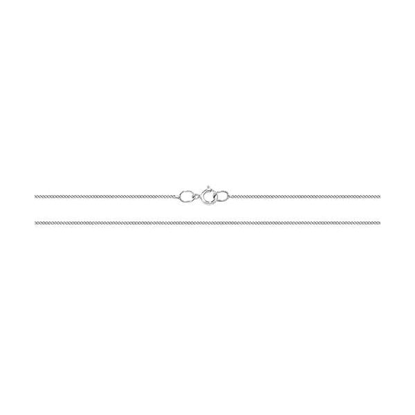 CHAIN 9CT WHITE GOLD CLOSE CURB CHAIN