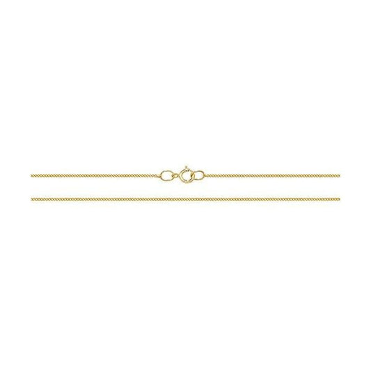 CHAIN 9CT YELLOW GOLD CLOSE CURB CHAIN
