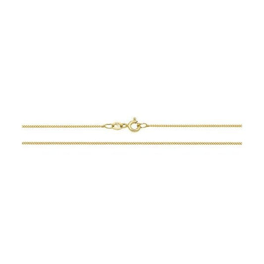 9CT YELLOW GOLD CLOSE CURB CHAIN