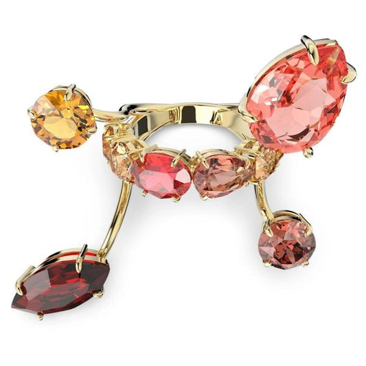 Gema ring Multicoloured, Gold-tone plated SIZE 55