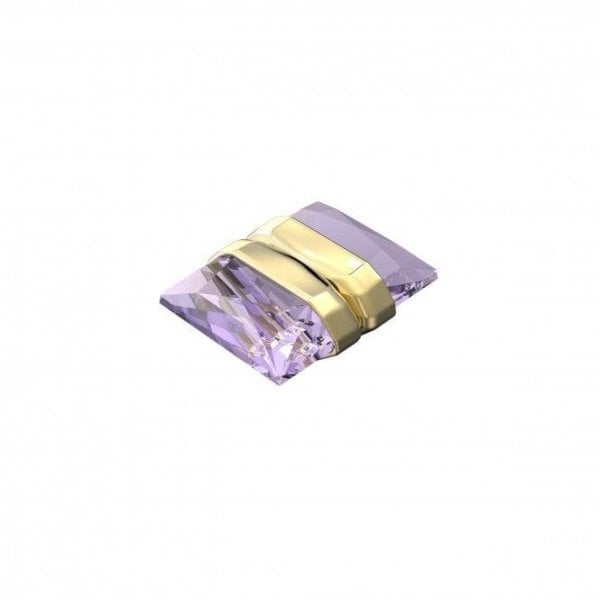 Lucent Stud Magnet Violet Crystal Ear Cuff